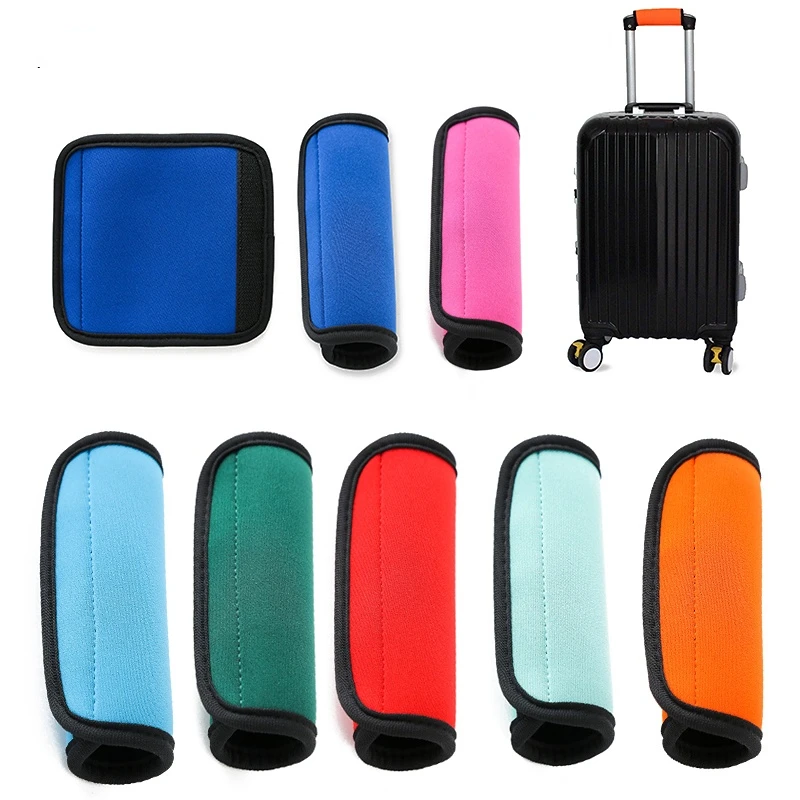 Neoprene Luggage Handle Wrap Grip New Luggage Suitcase Bag Handle Identifier Stroller Grip Protective Cover Viagem Acessórios