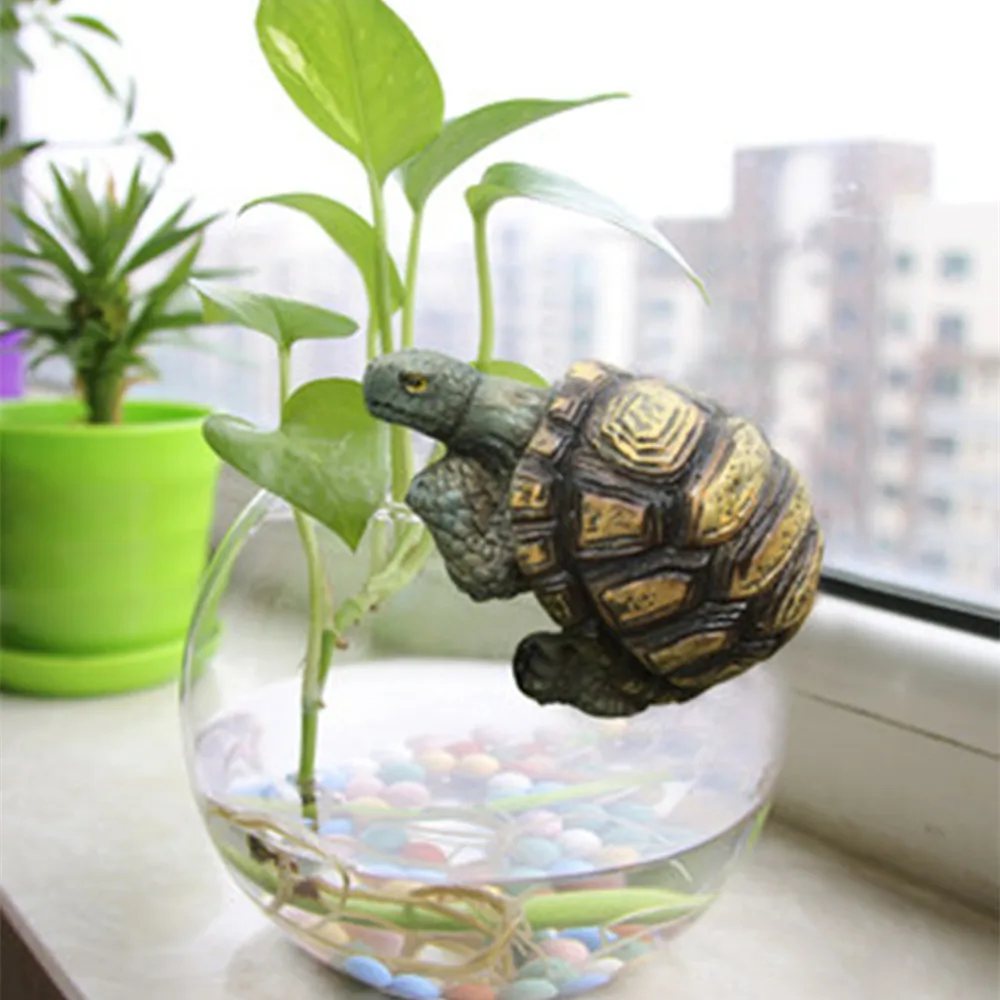 Small Resin Garden Ornaments Outdoor Tortoise Turtle Figurines Snail Frog Animal Figurines Art Yard Home Decor