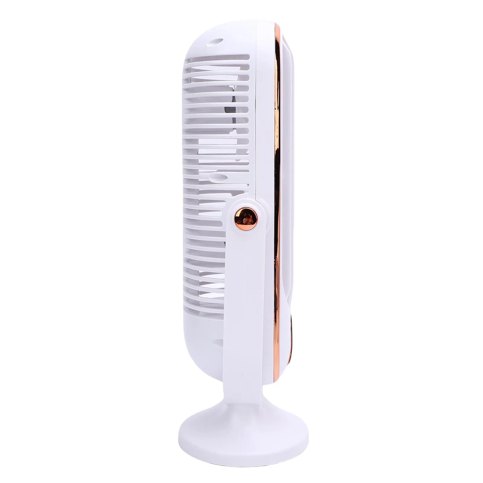 Ventilador USB de escritorio, Motor sin escobillas de 5 velocidades, ventilador de refrigeración de escritorio portátil, batería integrada de 1000mAh para dormitorios en el hogar