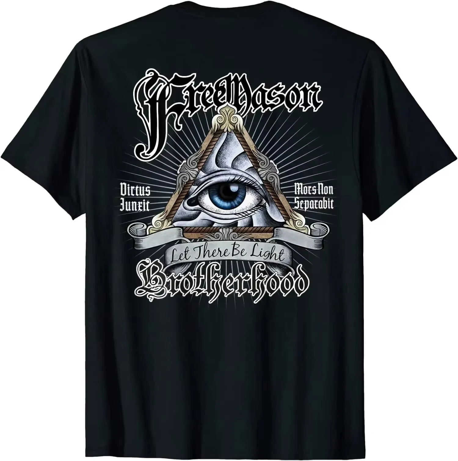 Freemason All Seeing Eye Graphic T-shirt Men Women Short Sleeve O-neck Casual Brotherhood Tee Tops