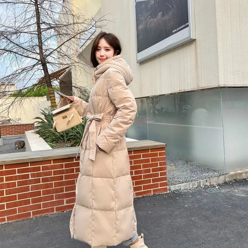 Thick Loose X- Long Duck Down Fashion Coat Jackets Woman Winter Overknee Super Coat Female Parka Women Korean Warm outwear