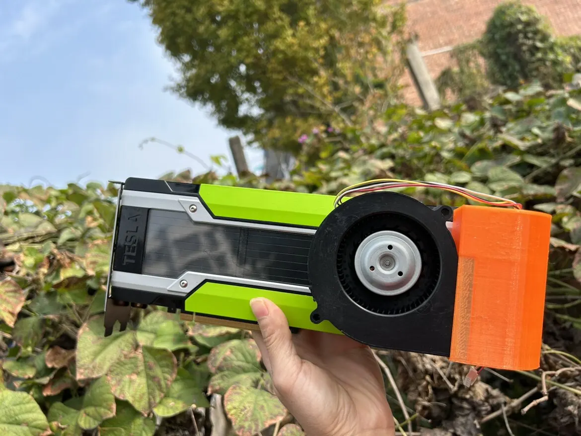 Suitable for NVIDIA Tesla P100 P40 M40 K80 v100 graphics card modification active cooling component