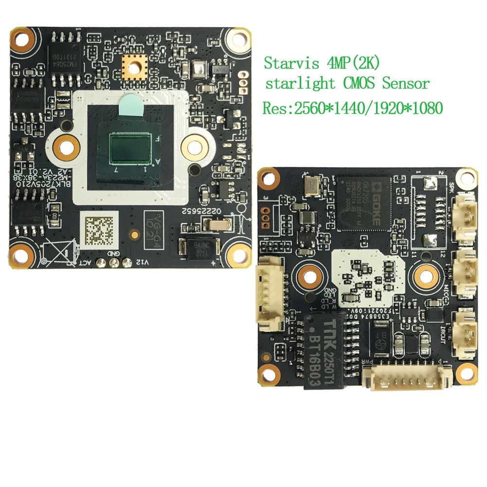 H.265 8MP Starlight IP camera Module CCTV POE 4K Network Camera Board Two way Audio Sony IMX335 Sensor 1080P 5M optional RTSP
