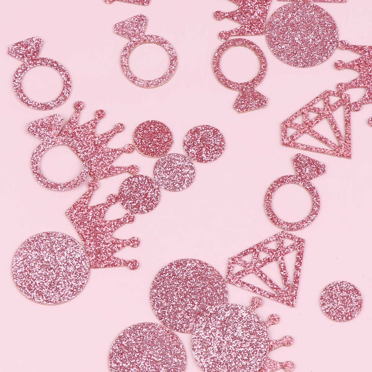 

300 Pcs Confetti Wedding Party Supplies Rose Gold Round for Wedding Party Supplies Bridal Shower Valentine Romantic Holiday