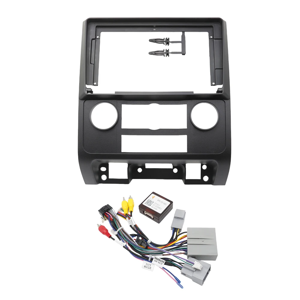 9 Inch Car Radio Fascia Frame Dash Kit with Wiring Harness for Ford Escape / Mazda Tribute 2007-2012 - Stereo Panel Installation