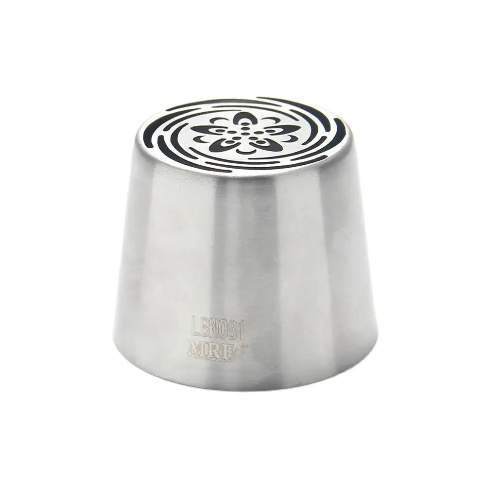 New Arrival Stainless Steel XL Russian 5-Petals Flower Icing Tip Pastry Marshmallow Piping Nozzle #LBNO81