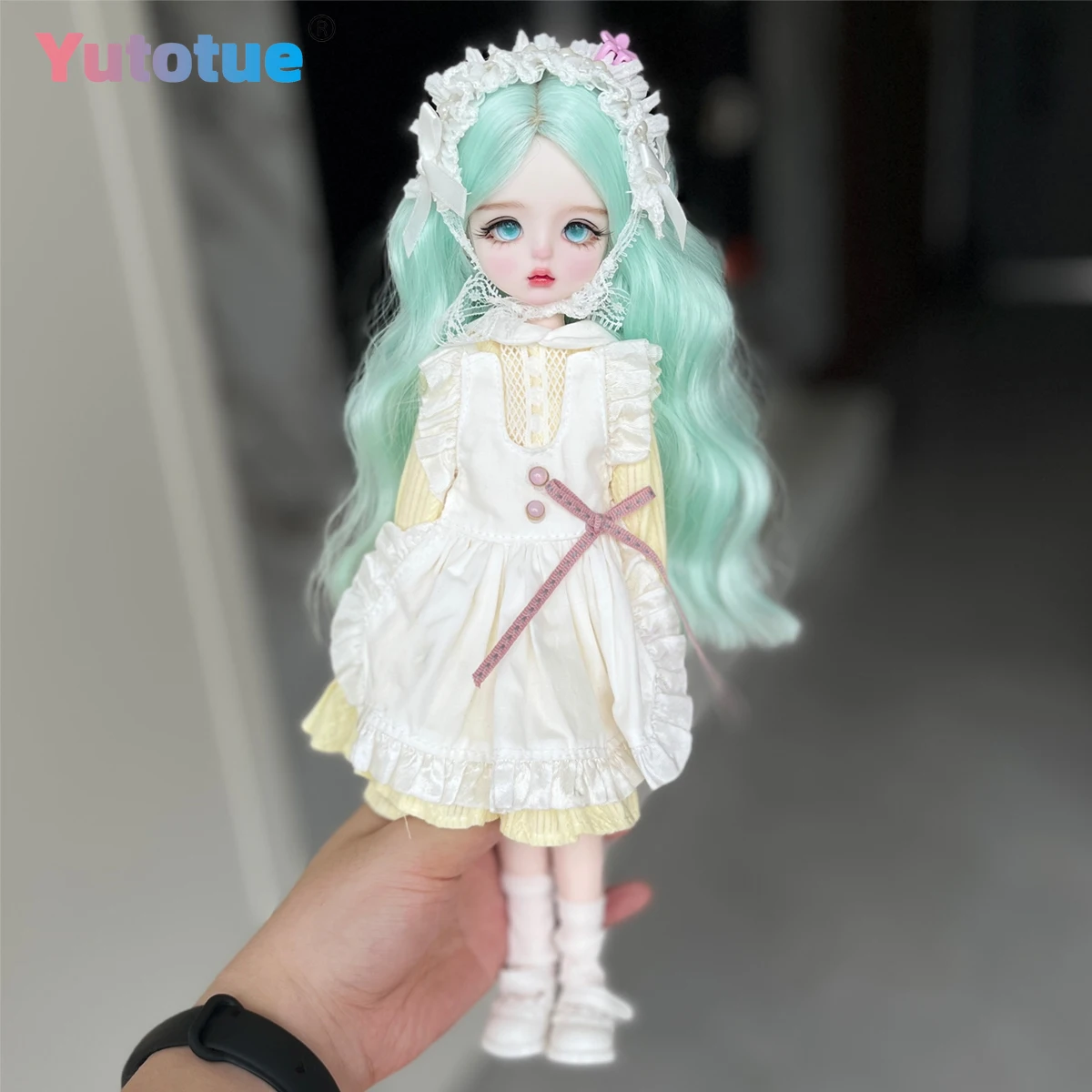 YUTOTUE – jolie poupée fille de 13 pouces de hauteur, jouet avec perruque de cheveux bouclés, chaussures habillées, ensemble complet, cadeau réaliste pour enfants