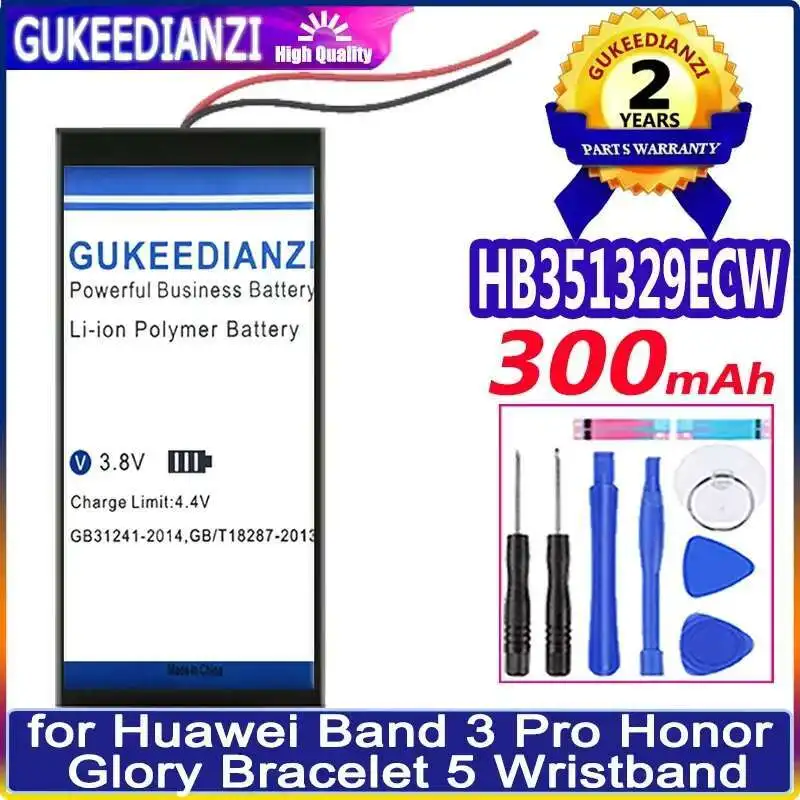 

HB351329ECW Long-Lasting Performance For Huawei Band 3 Pro Honor Glory Bracelet 5 Wristband 300Mah Watch Battery