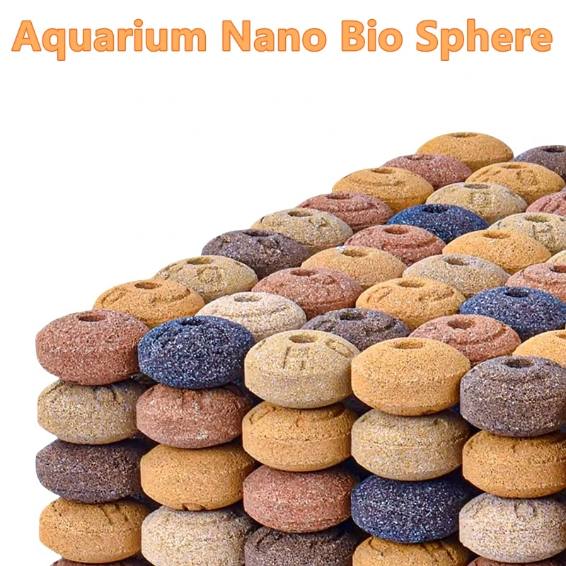 100/200/500g Aquarium Nano Bio Sphere Fish Tank Water Cleaning Filter Freshwater Saltwater Filter Accessories Bacteria House