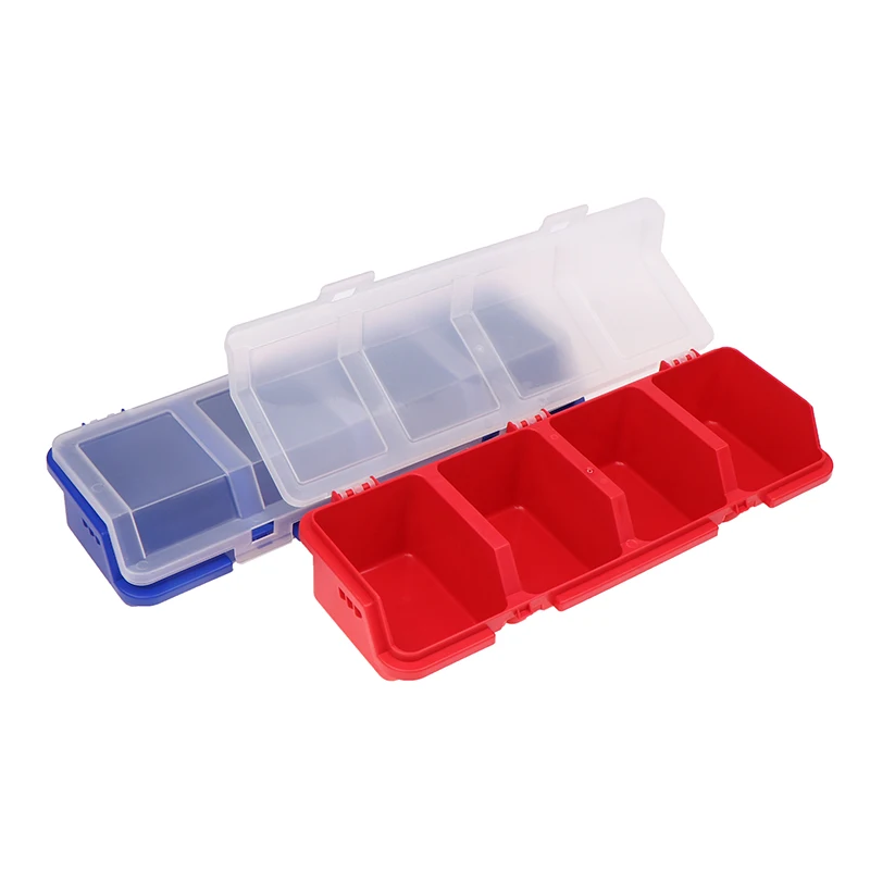 

1 шт. коробка-органайзер с несколькими отделениями для винтов и мелких деталей - прочный пластиковый футляр для хранения оборудования и ювелирных изделий