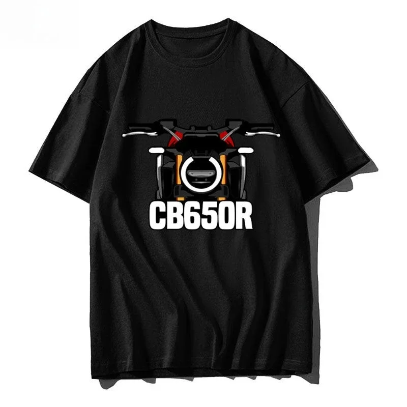 هوندا الذهب الجناح CB650R غير المزدوج دراجة نارية ركوب الدراجات النارية تي شيرتات قصيرة الاكمام الرجال والنساء ملابس نصف كم