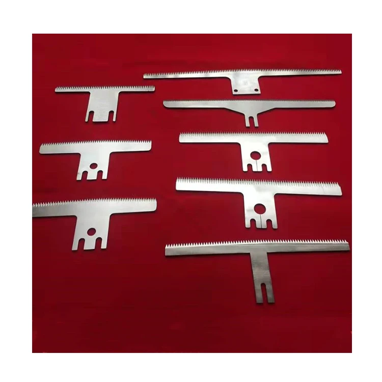 BSN Hot Sale Stainless Steel Serrated Blades Film/Plastic Cutting Knife Packaging hinery Spare Parts ISO9001 CE Certified