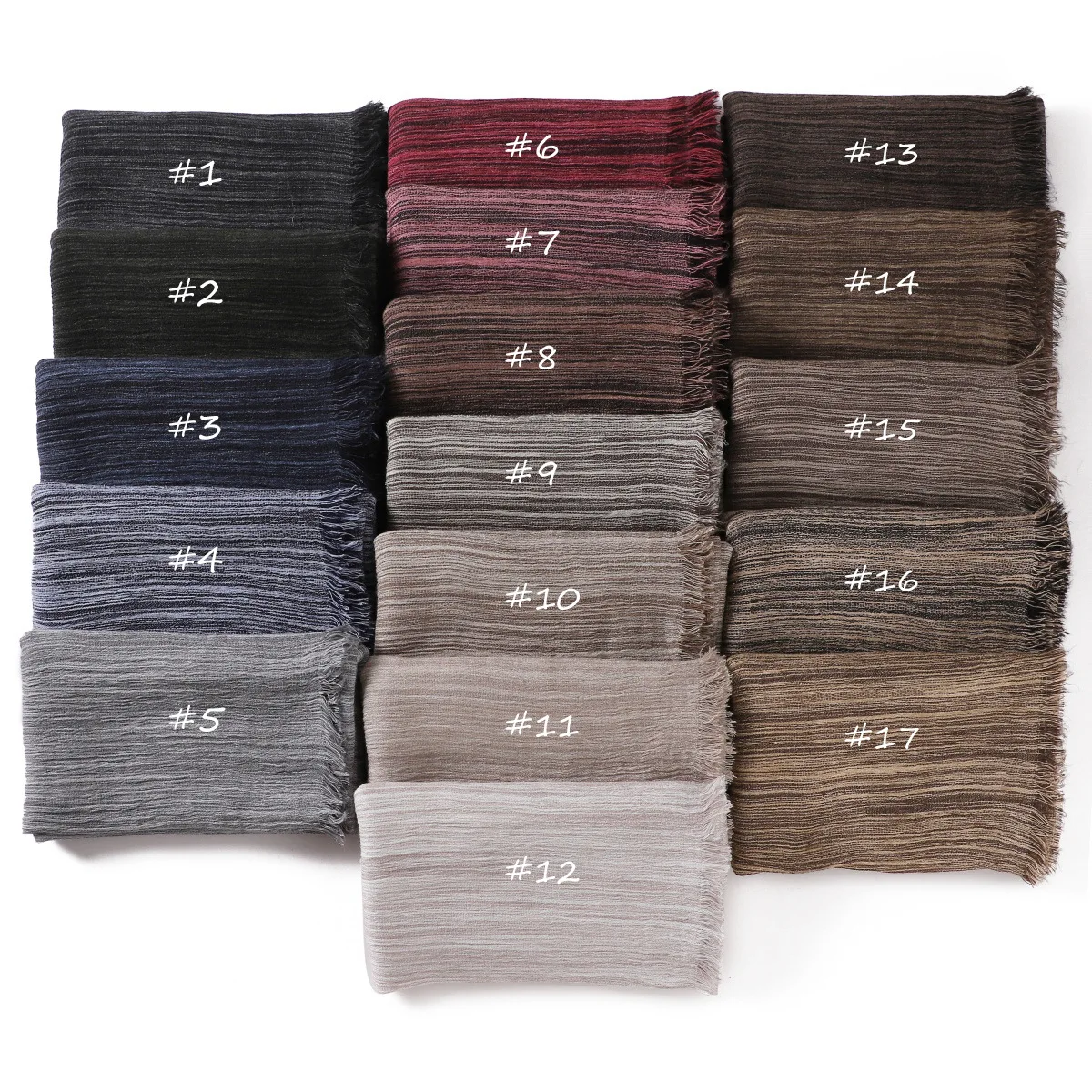 

Вискозный длинный шарф с рюшами и бахромой, плиссированный мягкий платок, шаль, мусульманский хиджаб, банданы, повязка на голову, Bufanda, платок, Turbante Mujer