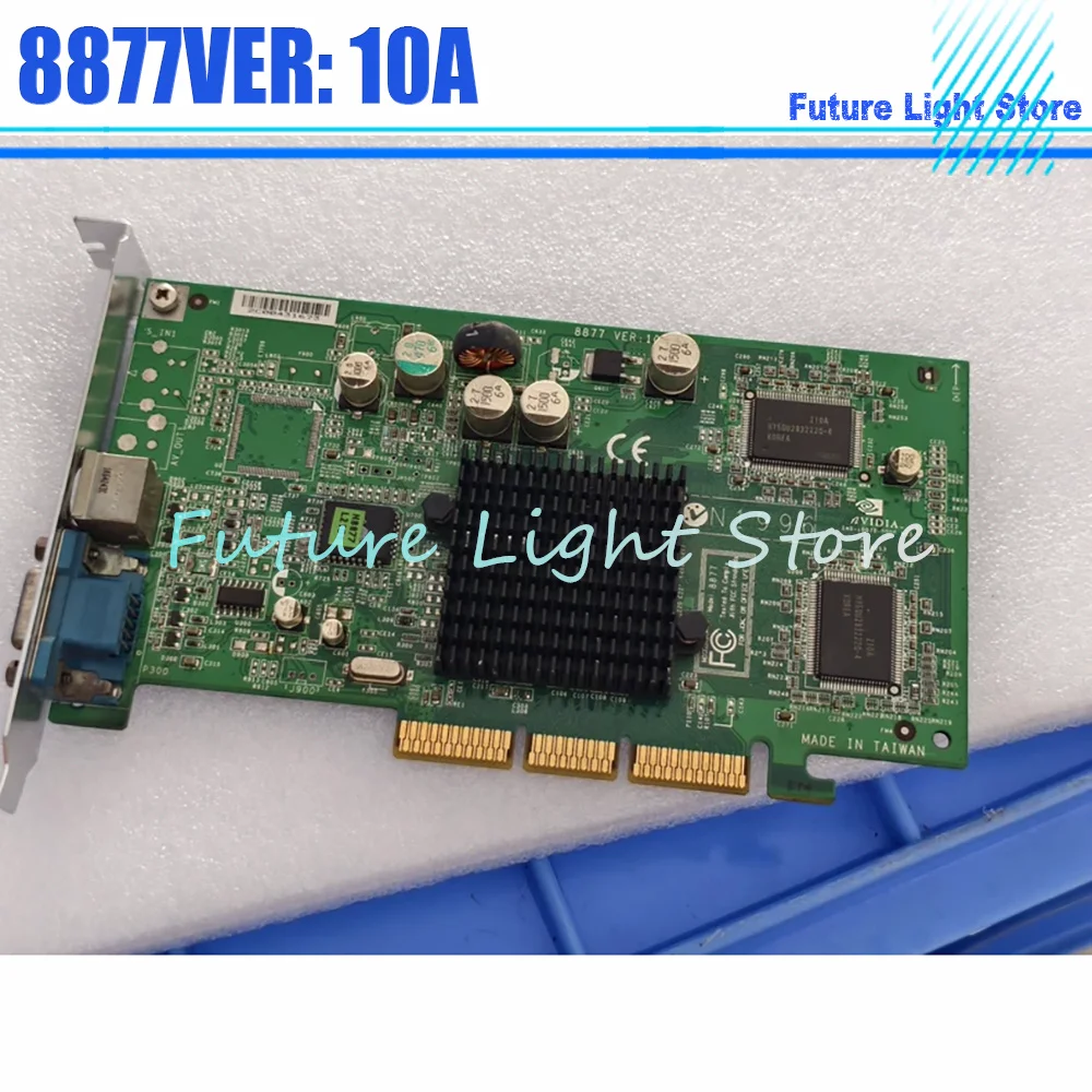 

MX440-64mb 8877VER: 10A N1996 AGP Graphics Card 8877 Supports AGP4x NV17 Core