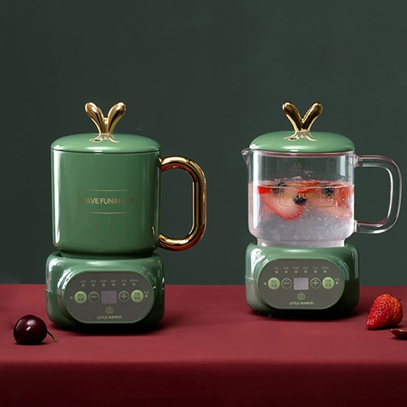 Hervidor eléctrico portátil para oficina y hogar, taza de estofado de 600ml, olla de preservación de la salud, taza de agua hervida, tetera de té, taza de calefacción, 220V