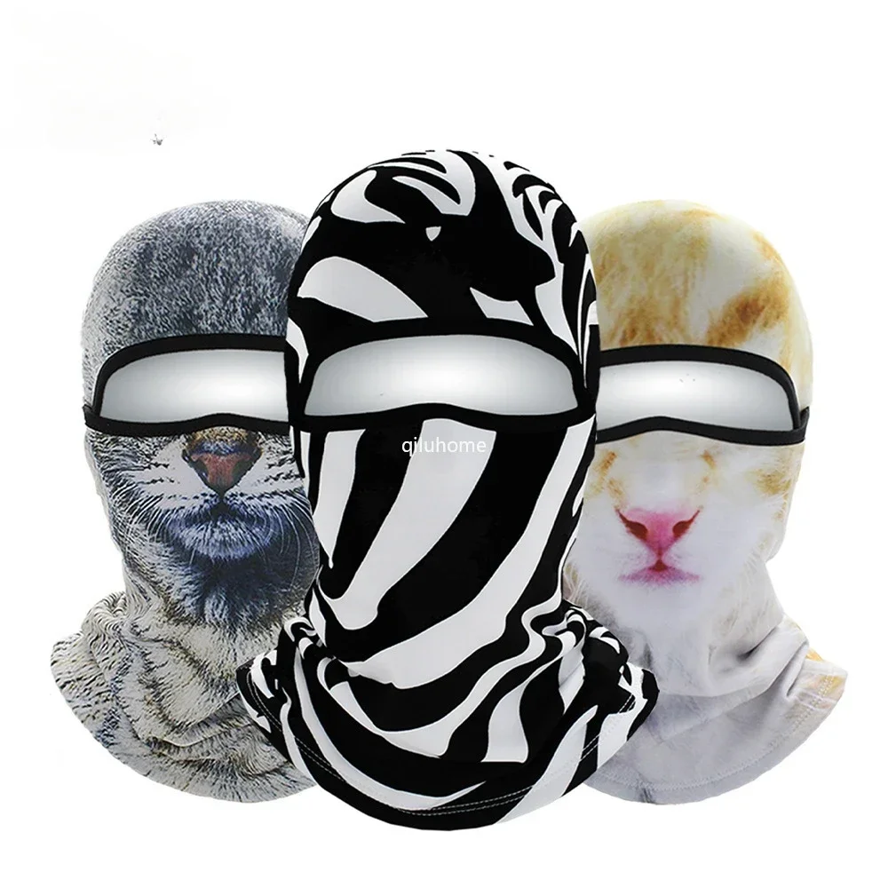 Facekini Soft Equipment 3D Animal Bust Mask Cold-Proof Face Care Warm Elastic Wool Cycling Ski Mask