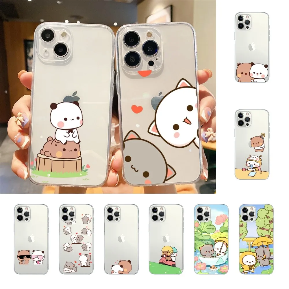 Cute DUDU BUBU Phone Case For Iphone 15 11 13 14 Pro Max 7 8 Plus X Xr Xs Max Se2020 12mini Transparent Cover