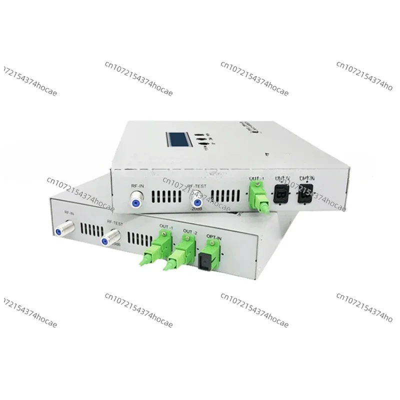 1550nm mini CATV  Fiber Optical Laser Transmitter with 2 Output 10mw 20dbm