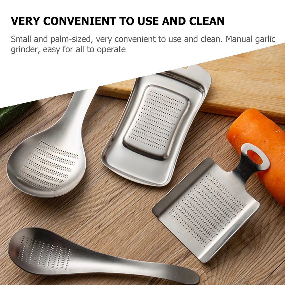 

Stainless Steel Mud Grinder Kitchen Gadgets Food Grater Chopper Ginger Crusher Garlic Press Mincer Spoon Tool Multipurpose