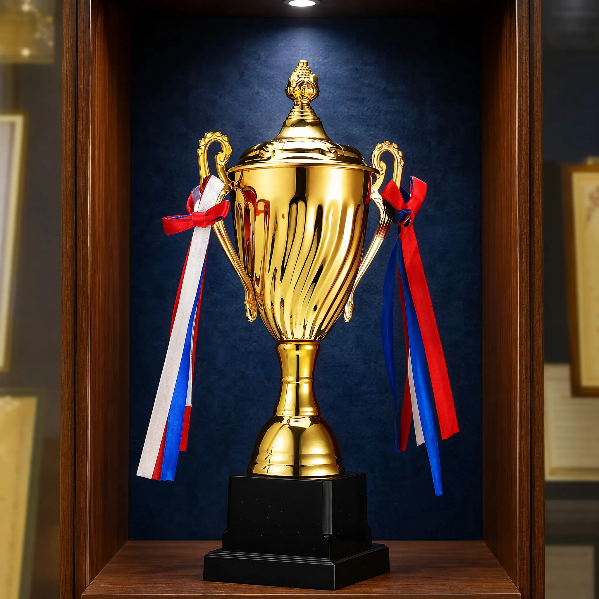 Big Metal Trophy Cup Large Size for Sports Events Basketball Soccer Football Games Tournament Award Trophy for Personal