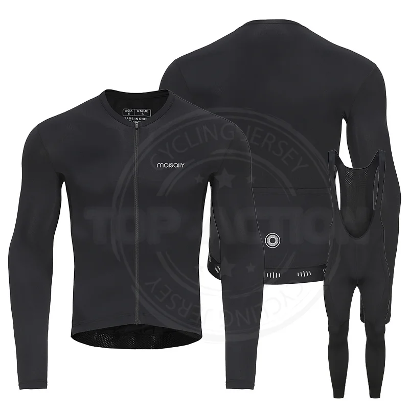 MAISAILY spring and autumn long-sleeved cycling clothing road bike men's top breathable mountain bike