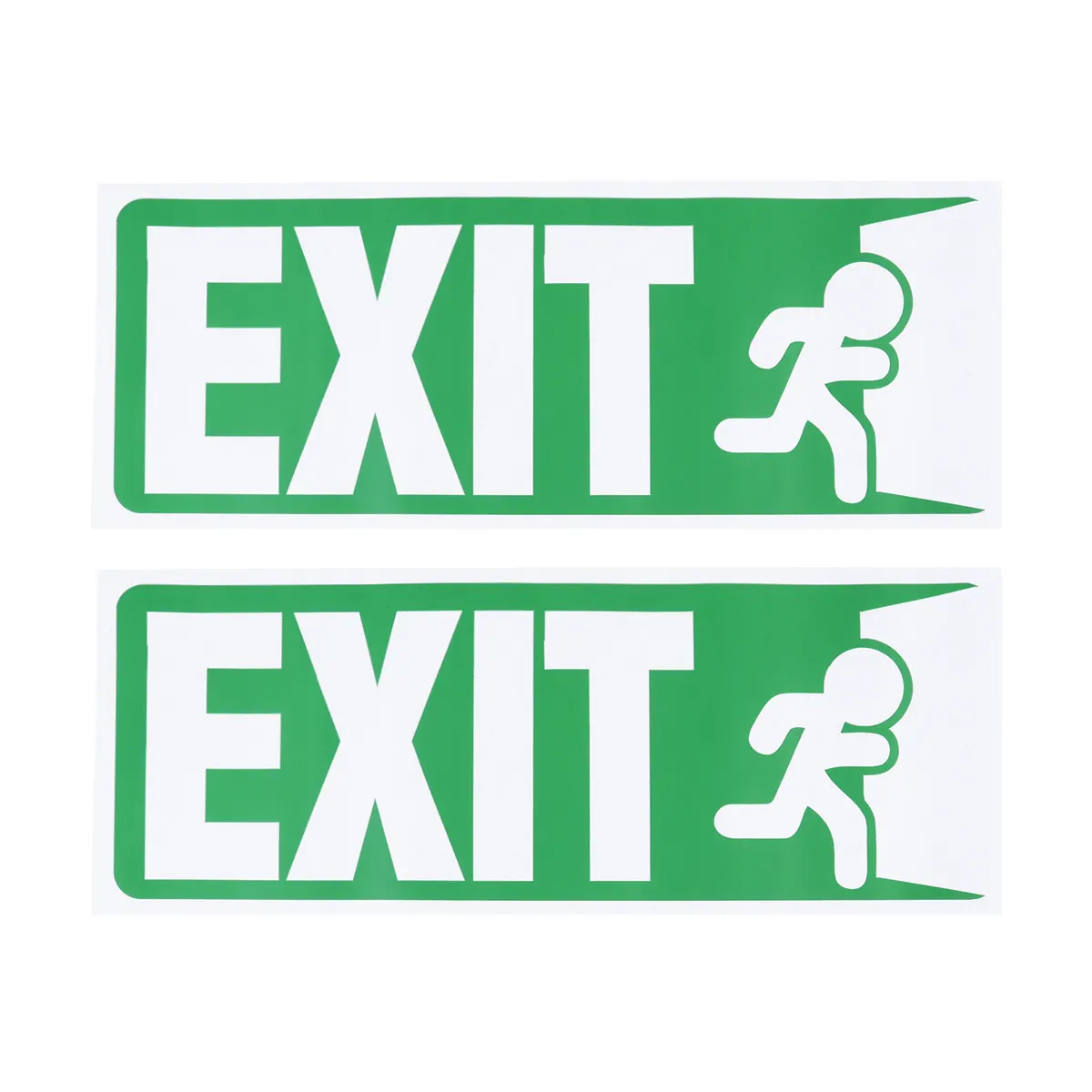 5Pcs Exit Sign Door Stickers Heavy-Duty PVC Material Easy Install Portable Reusable for Business Home Doorway Wall Glass Metal - view 5