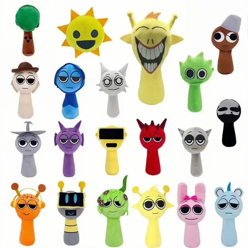 

New Sprunki Plush Horror Game Toys Cartoon Cute Soft Stuffed Pillow For Kid Birthday Christmas Gift Stuffed Children Dolls 20cm