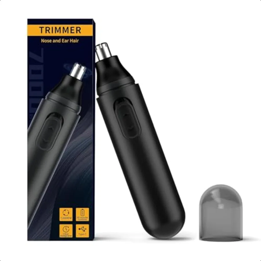 

Ear and Nose Hair Trimmer for Men 4 in 1 USB Rechargeable Profional Eyebrow and Facial Hair Trimmer with Waterproof Head Double