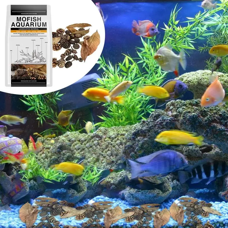 Aquarium Alder Cones Natural Fish Tank's pHLowerer Aquarium Decorations & Multifunctional Accessories