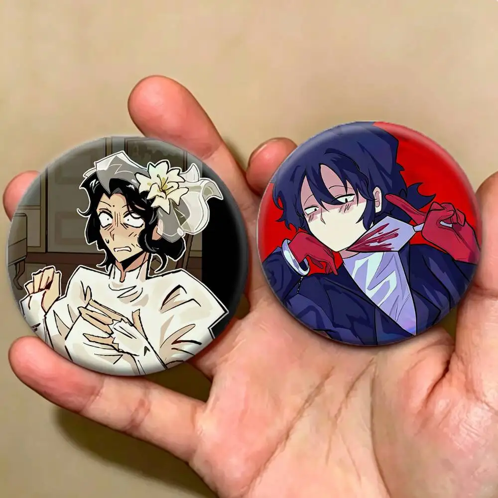 COOL M-Married in Red Badges Creative Tinplate Button PinsBrooch Badge Clothes Backpack