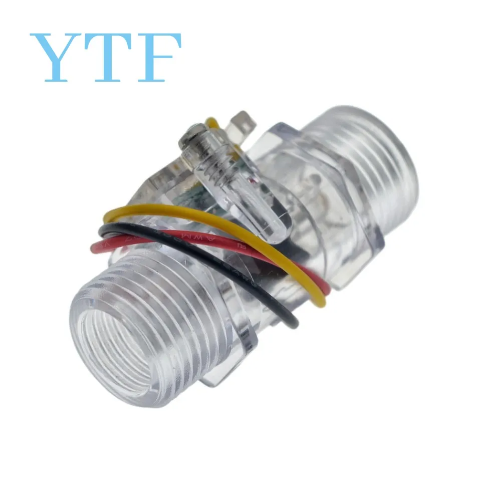 Transparent Black Flow Meter YF-201C Water Flow Sensor Turbine Flow Meter 4 Points Flow Sensor