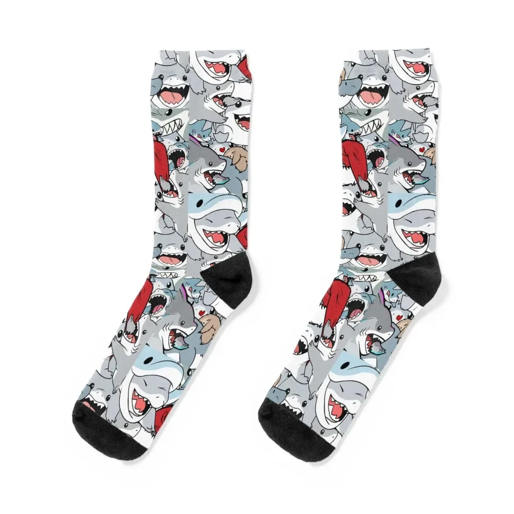 

Jeff The Landshark (Collection) Socks valentine gift ideas cute golf Run Socks Girl Men's