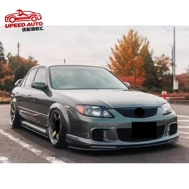 Suitable for Unpainted Front Rear Bumper Side Skirt Spoiler Mazda 323 Modified MPS Style Body Kit Car Accessories
