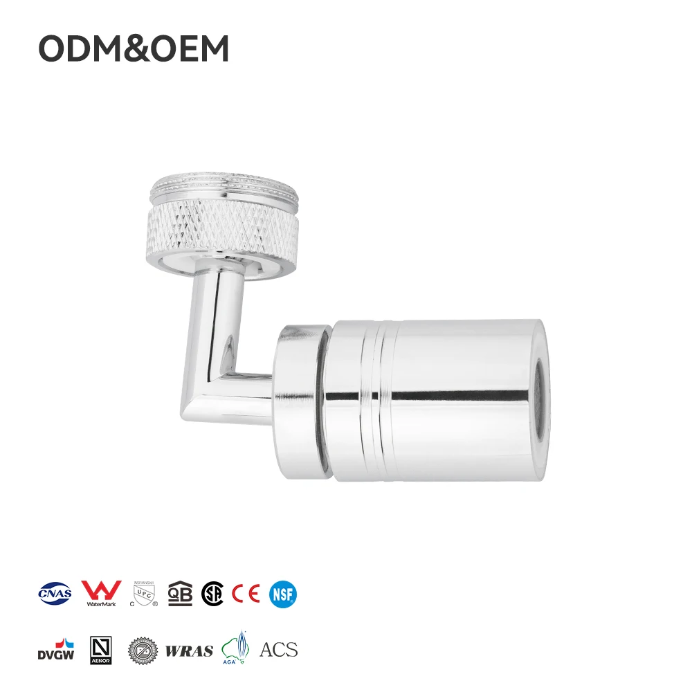 Modern Sink Faucet Extender Adapter 720 Degree Swivel Kitchen Sink Faucet Aerator Dual Function 2 Nozzle Brass Sprayer
