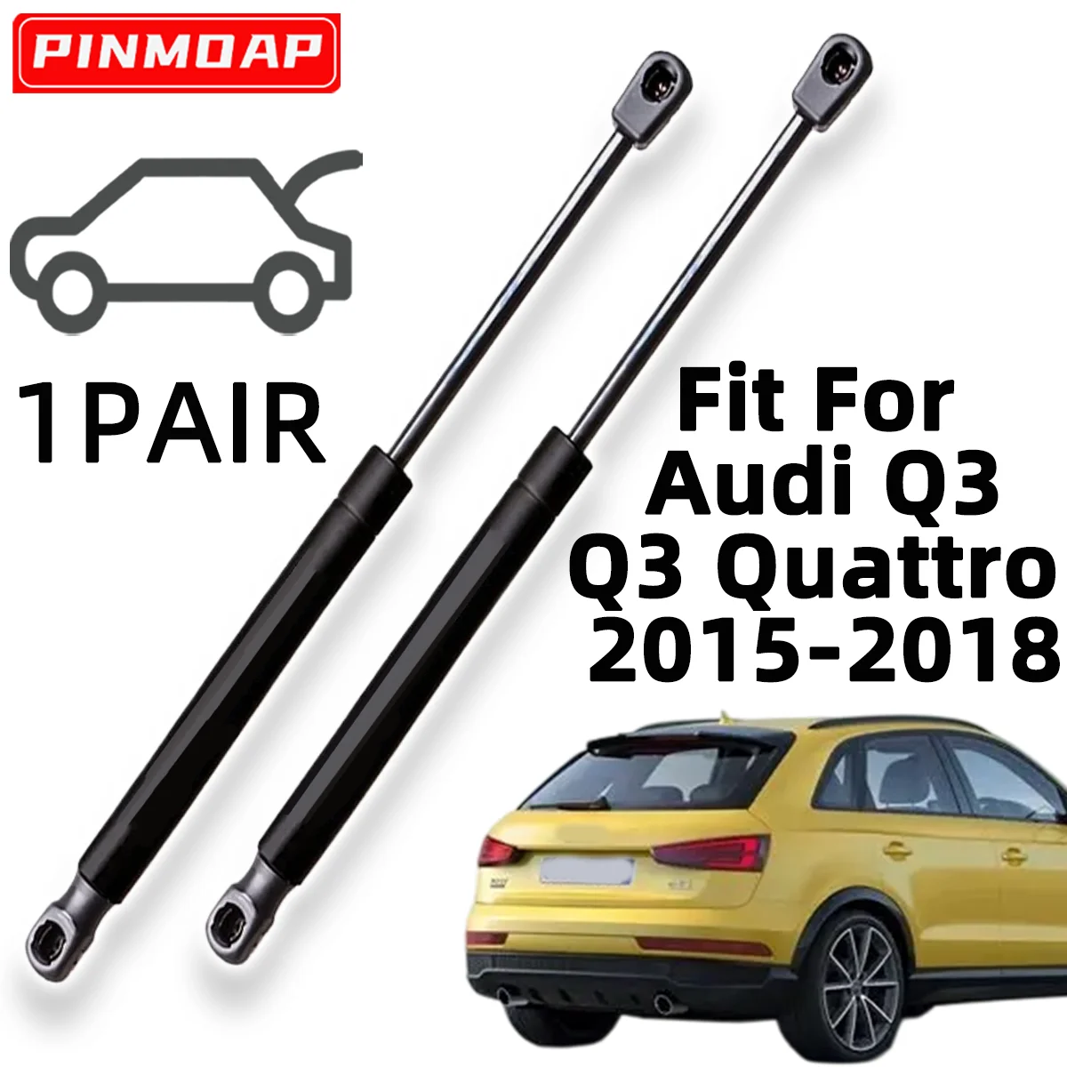 

2pcs Rear Trunk Support Rod For Audi Q5 2007-2017 SQ5 2014-2017 8R0827552A Rear Tailgate Gas Springs Struts Colorful Style