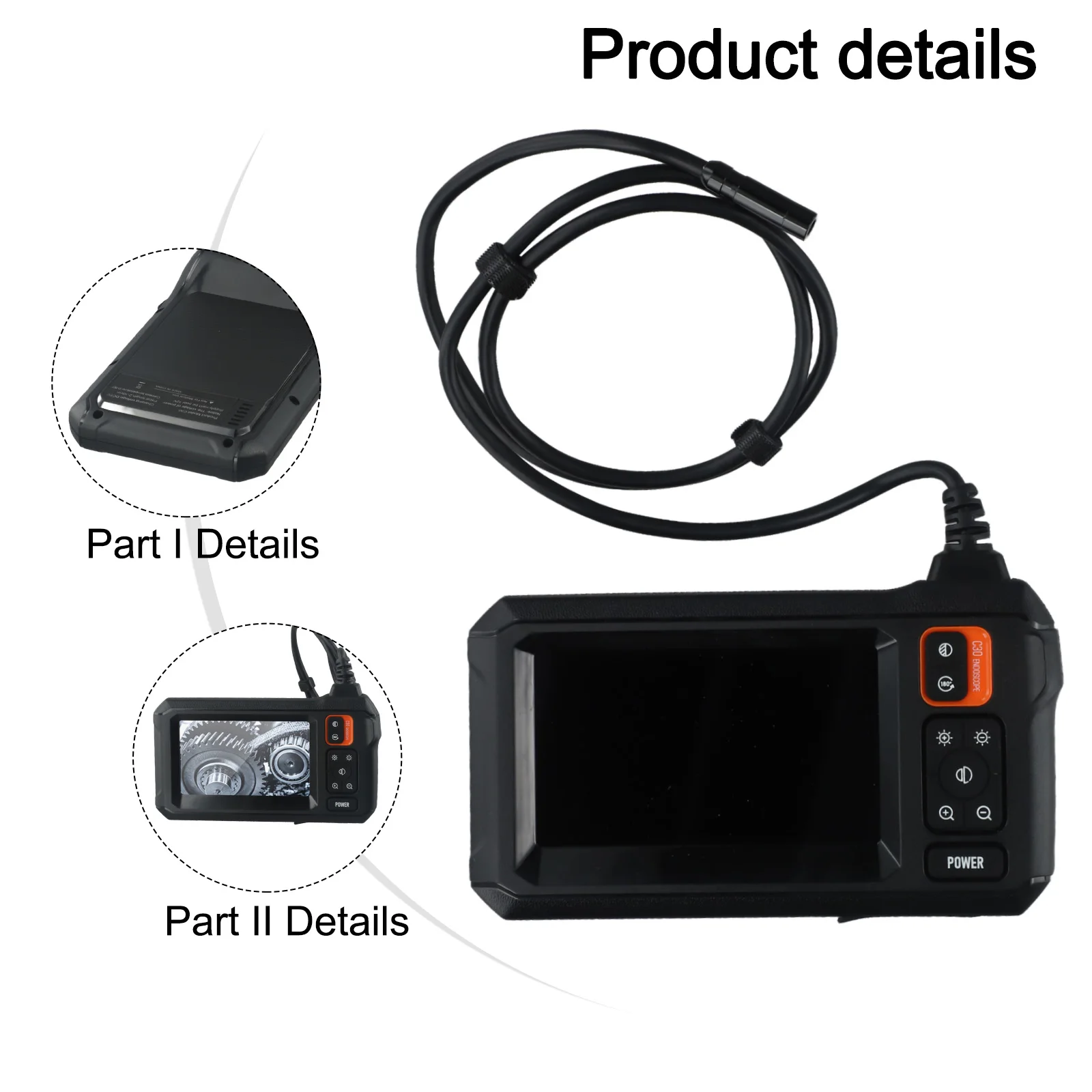 Industrial Grade Inspection Camera Featuring a 4 3 Inch Display High Definition Imaging Capability and Robust Build