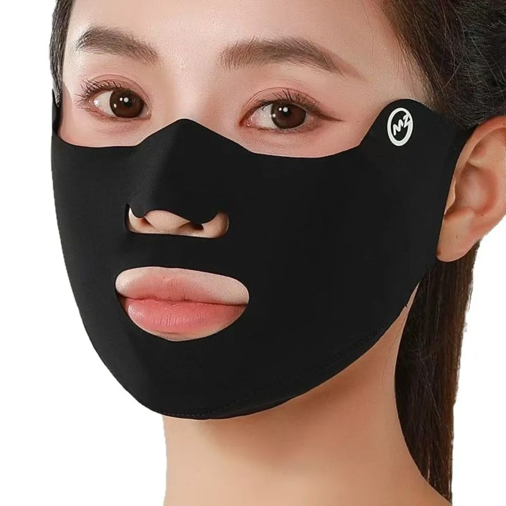 

New Breathable Ice Silk Mask Washable Dustproof Sunscreen Mask Anti-UV Riding Face Mask Protect The Corners of The Eyes