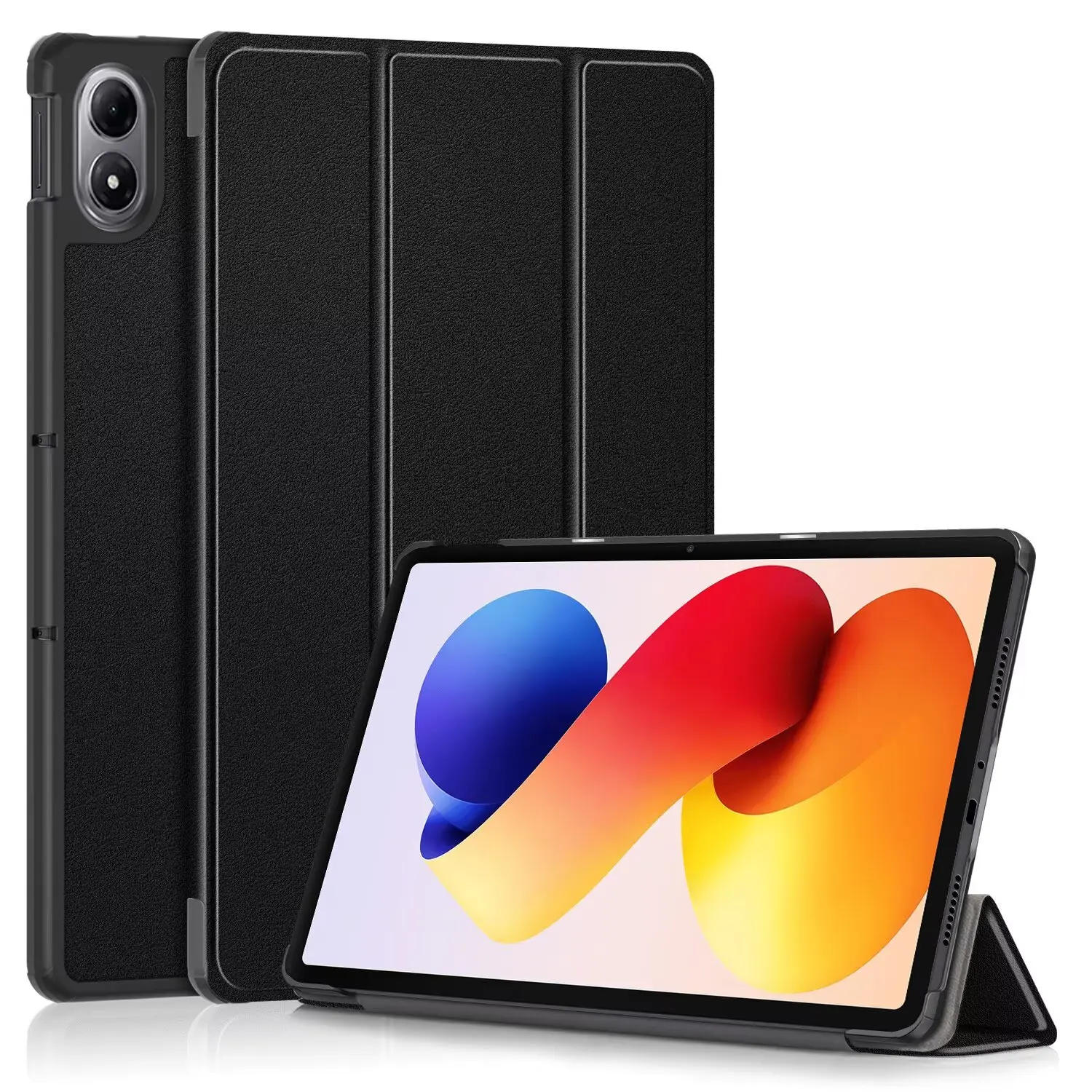 Fotografia 4: Capa para tablet para redmi pad 2 pro/xiaomi poco pad m1 2025 lançado 12.1 polegadas material de couro pu capa protetora à prova de choque