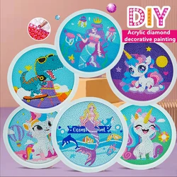 5D DIY malowanie diamentowe rysunki jednorożec syrena mozaika diamentowa zestawy do malowania dekoracje dla domu DIY prezent dla dzieci