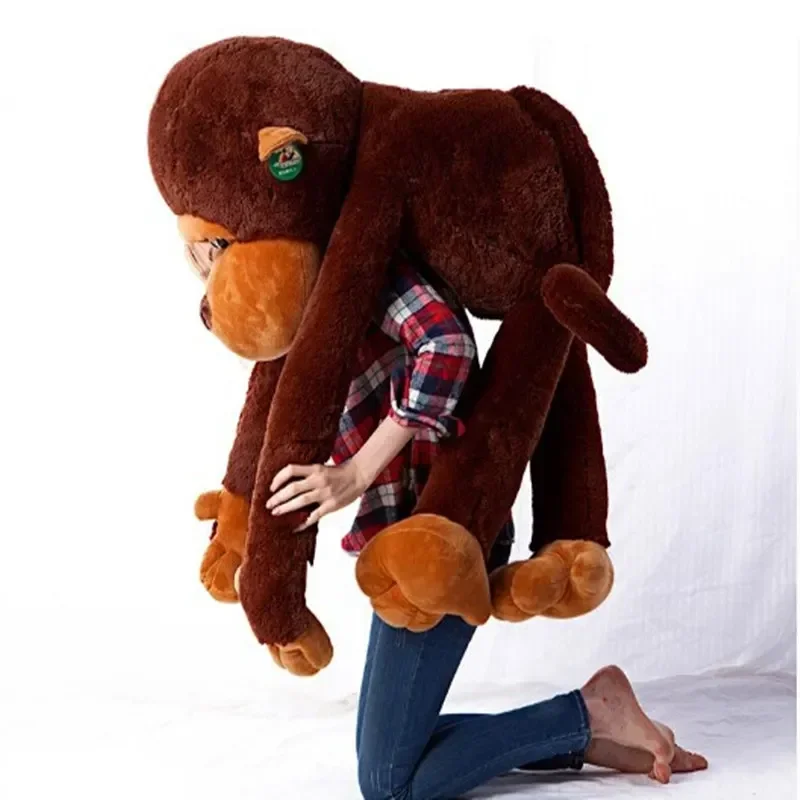 70-130cm Huge Soft Big mouth Monkey Animal Plush Stuffed toys Long-armed Hug Orangutan Hip Hop Monkey figurine gorilla pillow