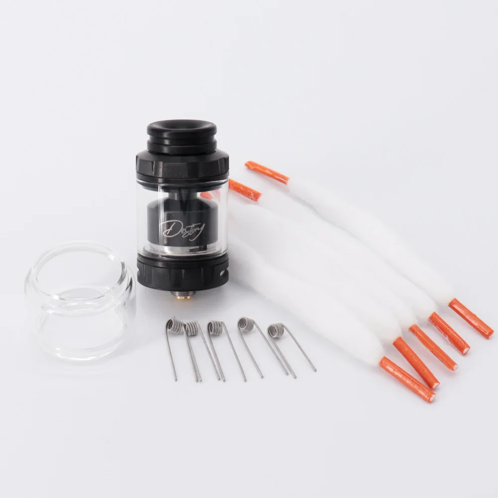 Caixa de Cigarro Eletrônico Vape, Kit Mod Smoke Vaper, 200W, 4000mAh, Bateria Embutida, Tela OLED, 2ml, 4ml, Destiny RTA