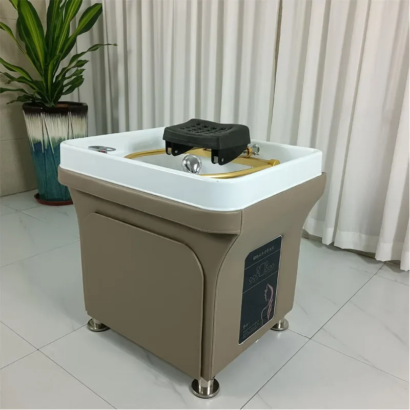 Mobile shampoo basin special health water circulation head treatment fumigation spa machine