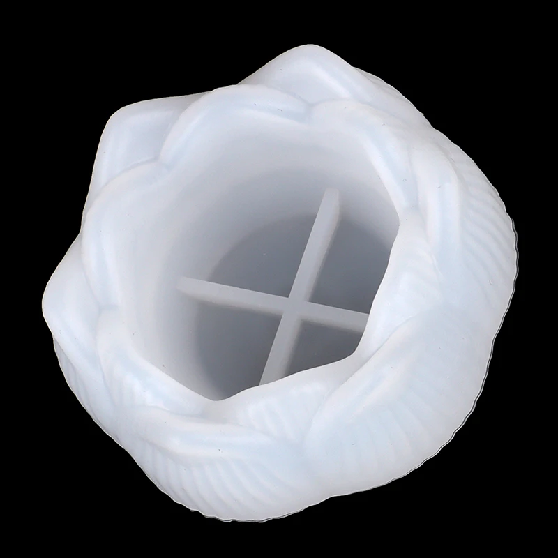 

1Pc DIY Silicone Mold Lotus Shape Epoxy Resin Mould Ashtray Mold Crafts Making