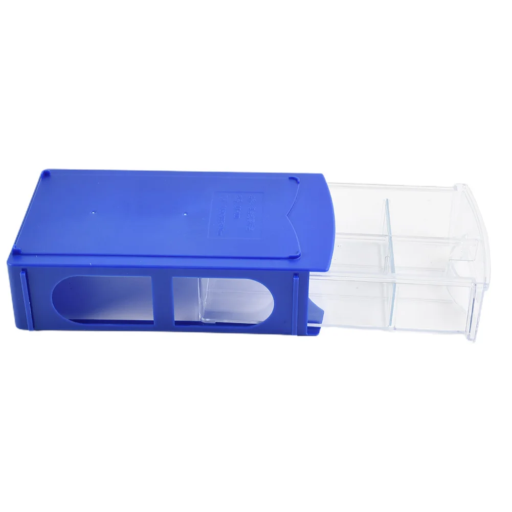 Parts Box Storage Box Tool Boxes Crafts Organizers Storing Hardware 160*95*40mm 80 Degree Celsius Blue/transparent