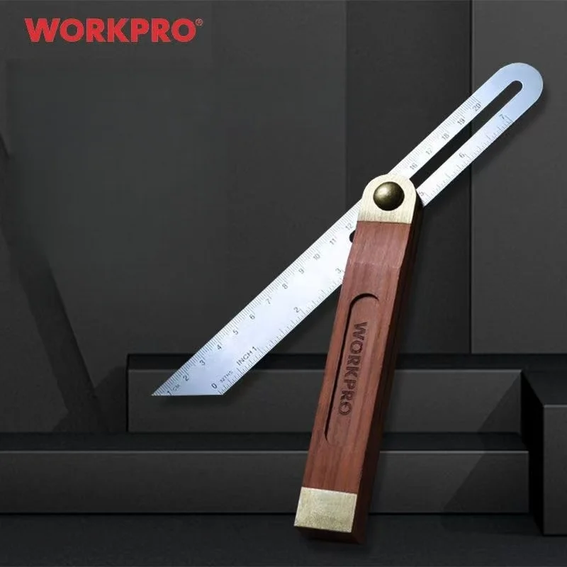 Universal T-Type Adjustable Angle Gauge Carpenter's High-Precision Protractor Activity Angle Ruler for Layout Measuring