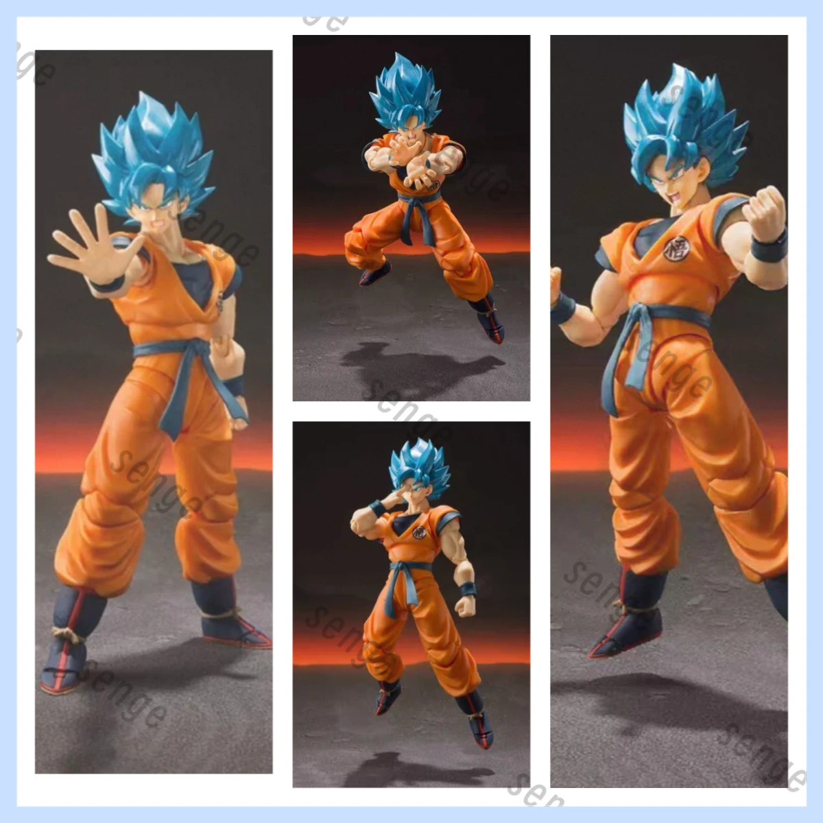 

[Genuine in stock] Bandai Super Blue Goku Dragon Ball S.H.Figuarts Teleportation Action Figure Collection Gift