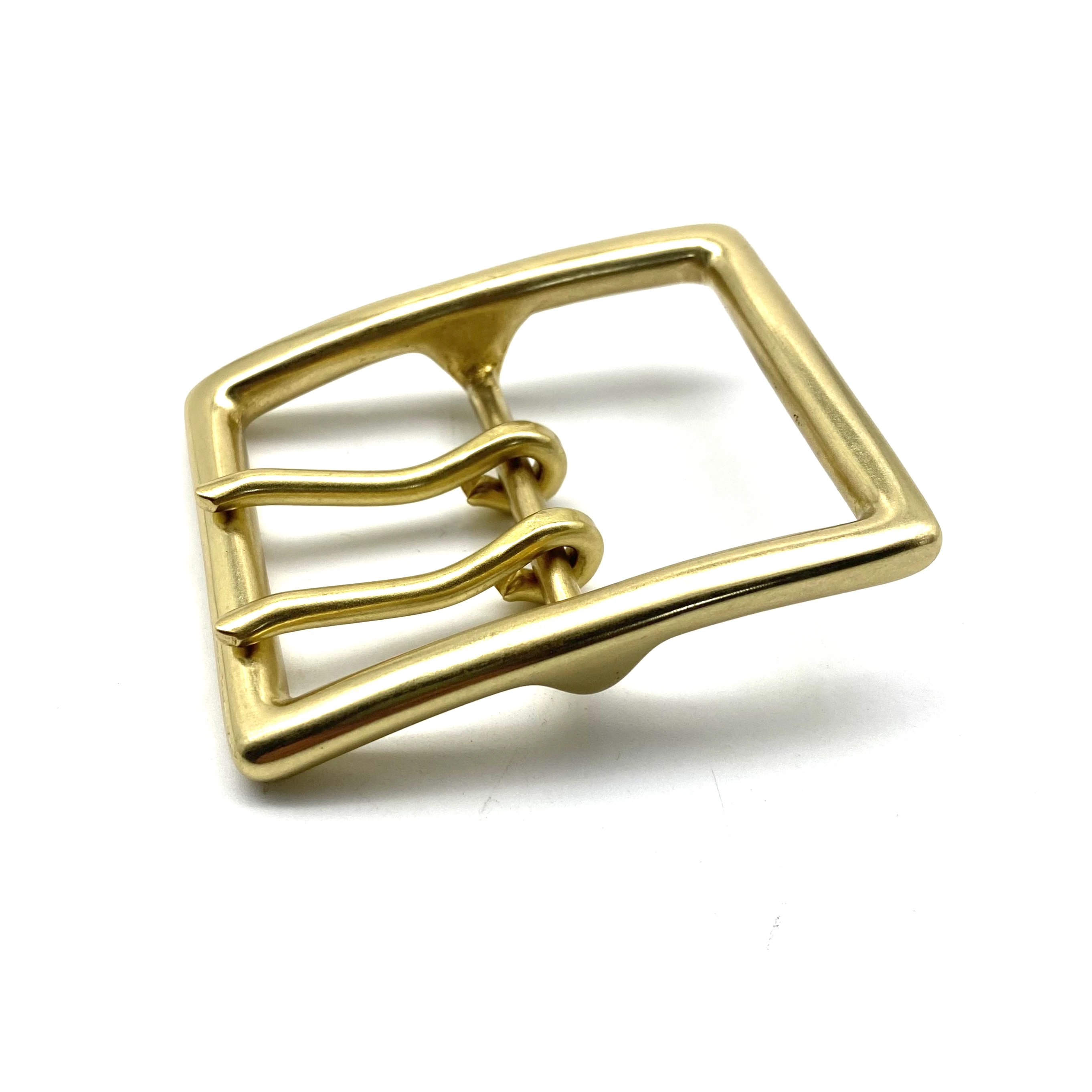 

49mm Solid Brass Buckle Double Pin Large Belt Buckle