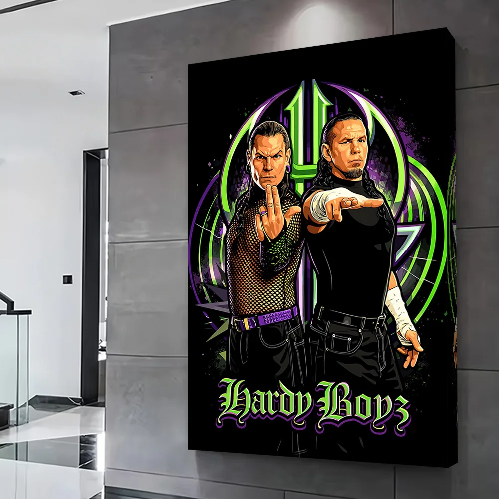 Hardy Boyz Wrestling Art Printing Poster Custom Pictures Wall Art Canvas Painting Gift for Aesthetic Decoration Room Ornaments view 2