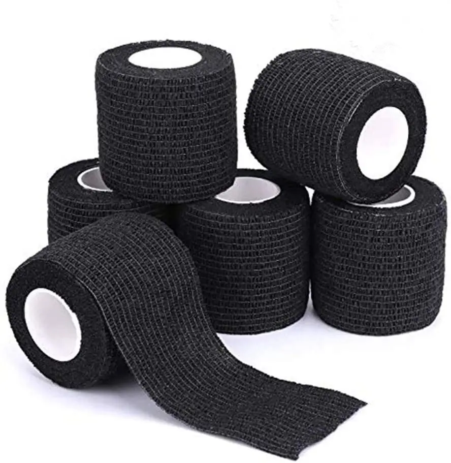 

1/5Pcs Black Tattoo Grip Bandage High Quality Waterproof Self Adhesive Tattoo Accessories Hot Soft Cotton Tattoo Supplies