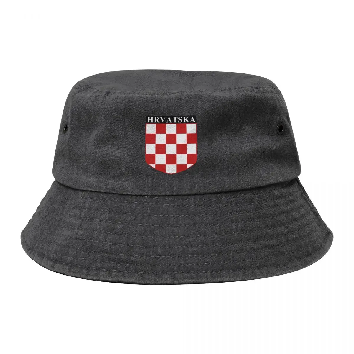

Croatian Grb Version XXI Hrvatska Bucket Hat western Hat Golf Hat Man sailor cap for men Mens Tennis Women's